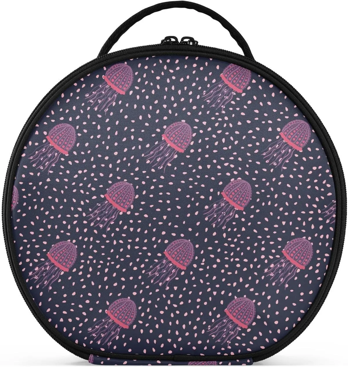 ALAZA Dark Sea Jellyfish Marine Travel Make Up Organizer Cosmetic Brush Bags Case