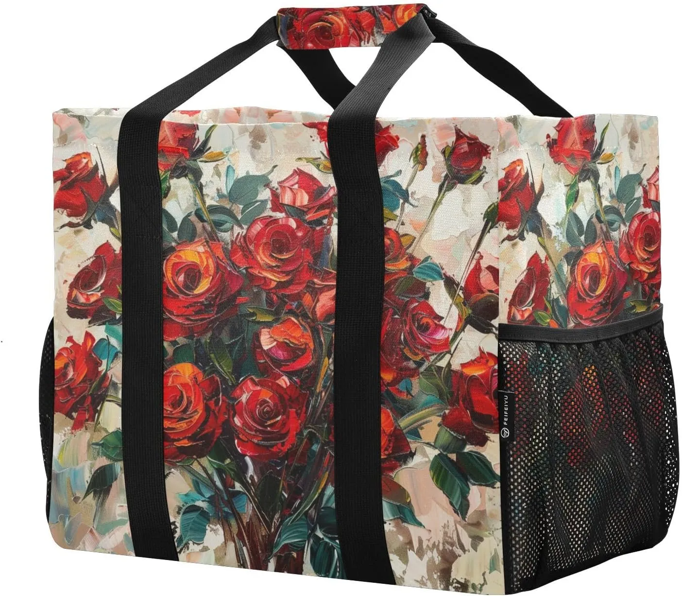 ALAZA Rose Petals Waterproof Beach Tote Bags