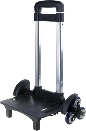 Aluminium Alloy Backpack Trolley with 6 Foldable Trolley Cart Wheeled Hand Truck for Luggage Backpack School Bags