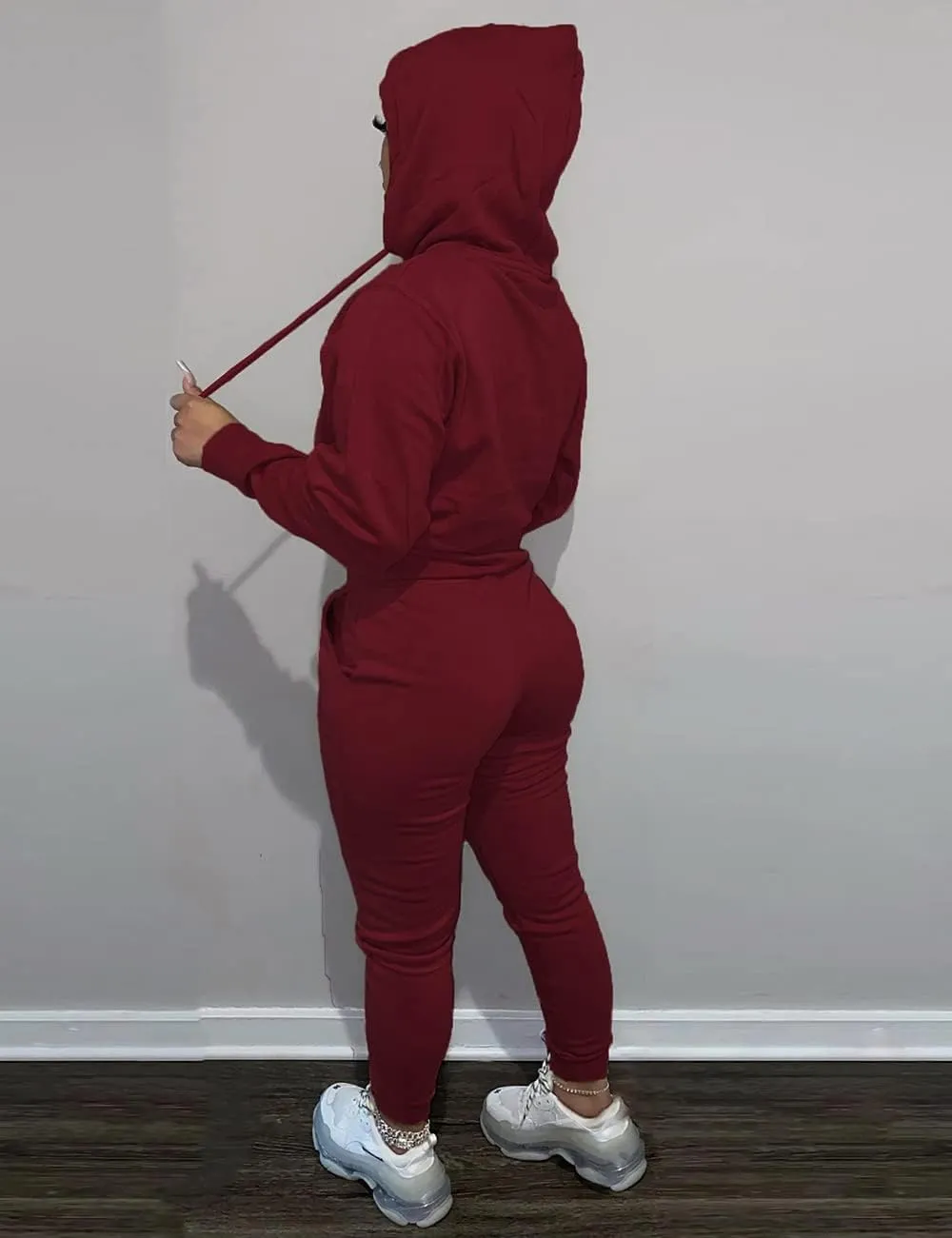 Alunzoem Sweatsuits for Women Set 2 Piece Jogging Outfits Long Sleeve Hoodie Sweatshirt Sweatpants Tracksuit