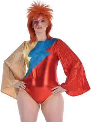 Amscan Women's Glam Rock Bodysuit Costume, 1 Piece - Ideal for Cosplay, & Themed Events