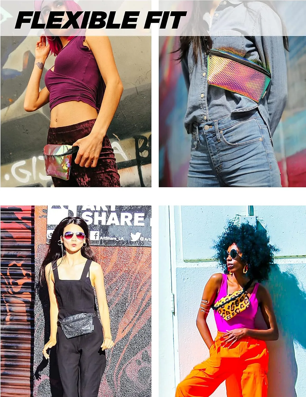 Army Camo Fanny Pack Crossbody Bags for Women Festival Bag Cute Fanny Packs for Women Fashionable Concert Rave Accessories Small Fanny Pack for Men Womens Fashion Belt Waist Hip Bum Slim 90s