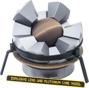 Atomic Bomb Nuke Plutonium Sphere Internal Model, Explosive Lens,Oppenheimer 3D Craft, Simulation Geometry Assembly Toys Kit, Science Education Tools, Military Fans Collectibles Ornament Birthday Gift