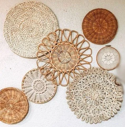 Autumn Rattan Wall Art Set