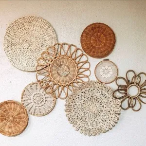 Autumn Rattan Wall Art Set