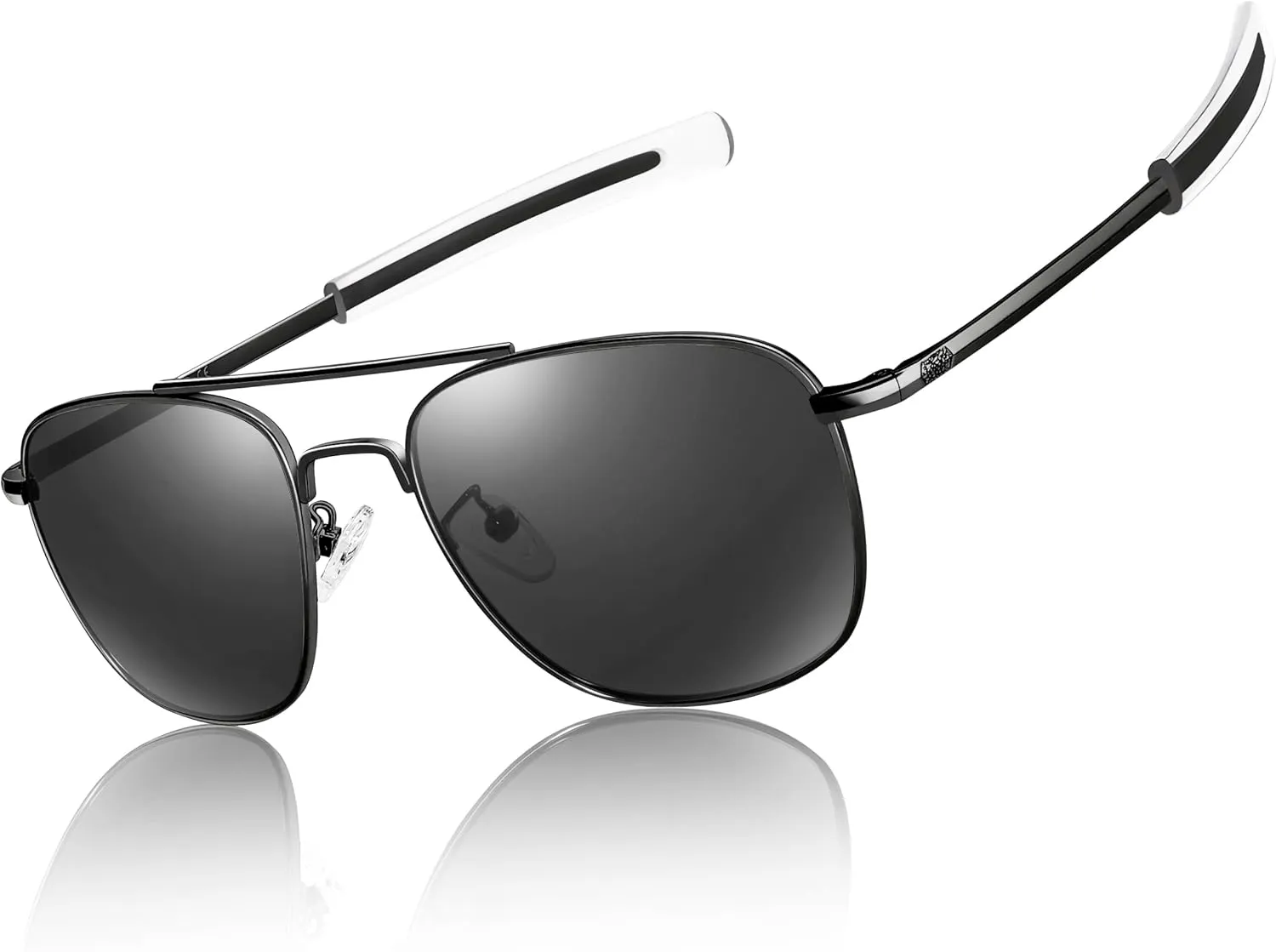 Aviator Sunglasses Lightweight TR90 Unbreakable Polarized Driving Metal Frame Pilot Sun Glasses with UV Protection