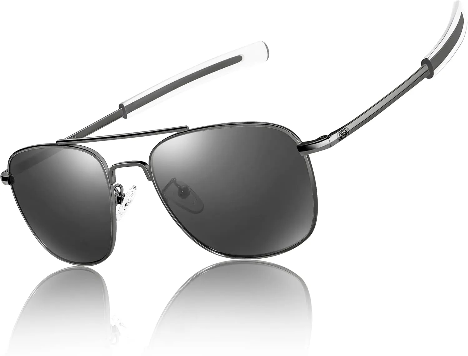 Aviator Sunglasses Lightweight TR90 Unbreakable Polarized Driving Metal Frame Pilot Sun Glasses with UV Protection