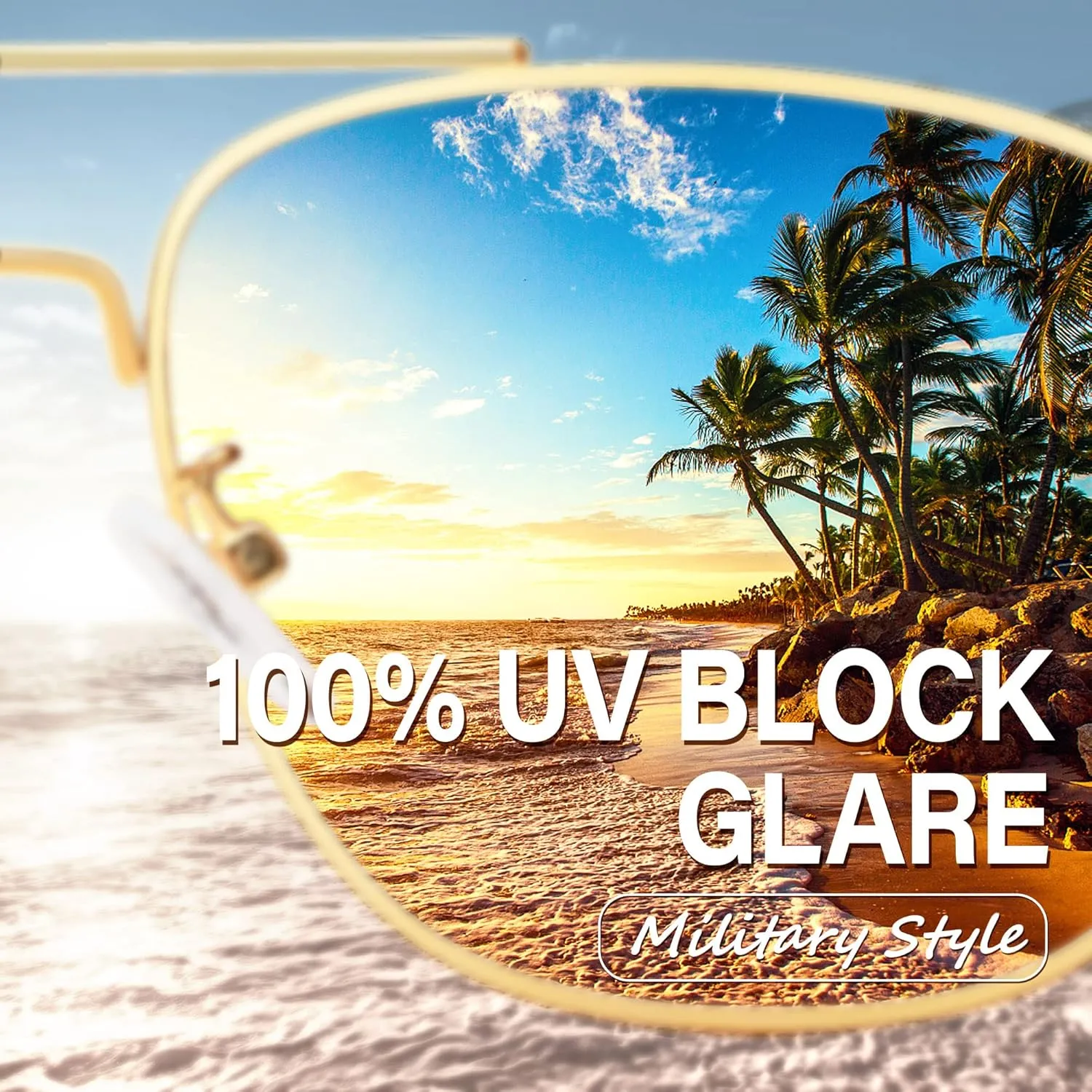 Aviator Sunglasses Lightweight TR90 Unbreakable Polarized Driving Metal Frame Pilot Sun Glasses with UV Protection