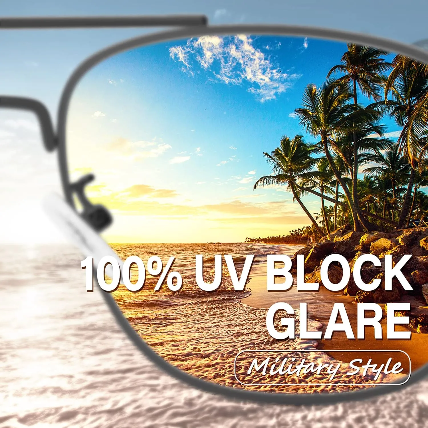 Aviator Sunglasses Lightweight TR90 Unbreakable Polarized Driving Metal Frame Pilot Sun Glasses with UV Protection