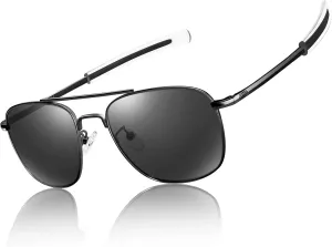 Aviator Sunglasses Lightweight TR90 Unbreakable Polarized Driving Metal Frame Pilot Sun Glasses with UV Protection