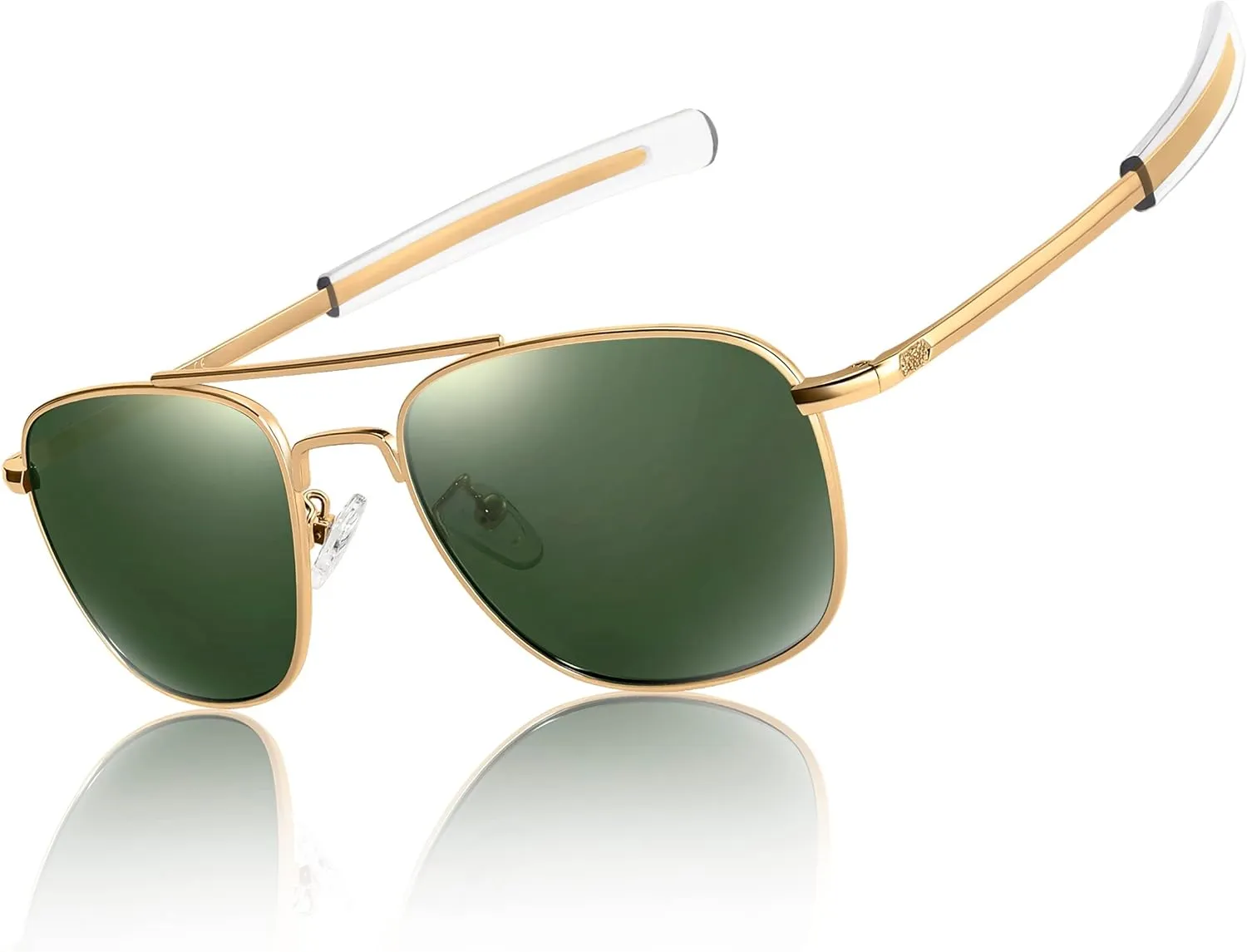 Aviator Sunglasses Lightweight TR90 Unbreakable Polarized Driving Metal Frame Pilot Sun Glasses with UV Protection