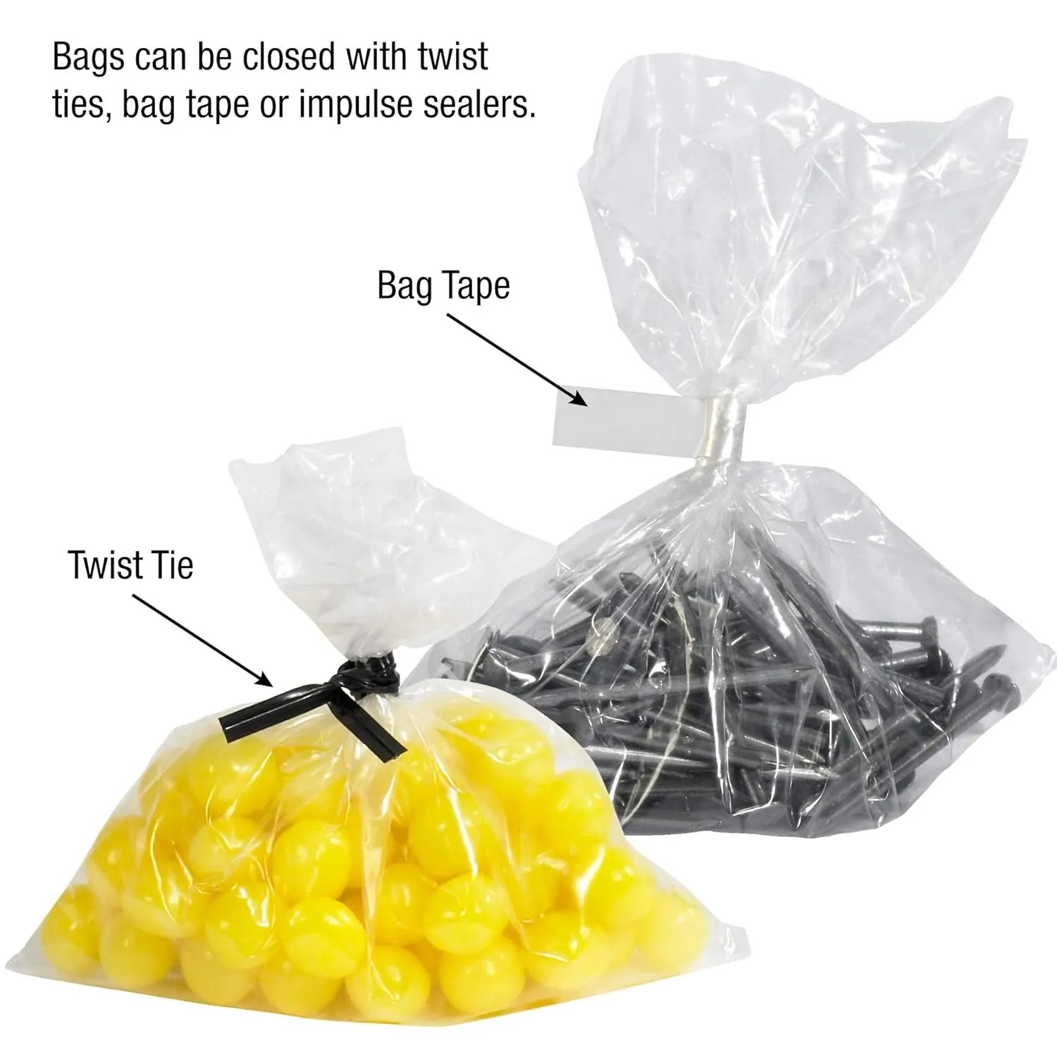 Aviditi 9" x 12" Flat Open Top Clear Plastic Poly Bags for Party Favors, Gifts, Parts, Storage, Packaging, and More, 1 Mil (Case of 1000)