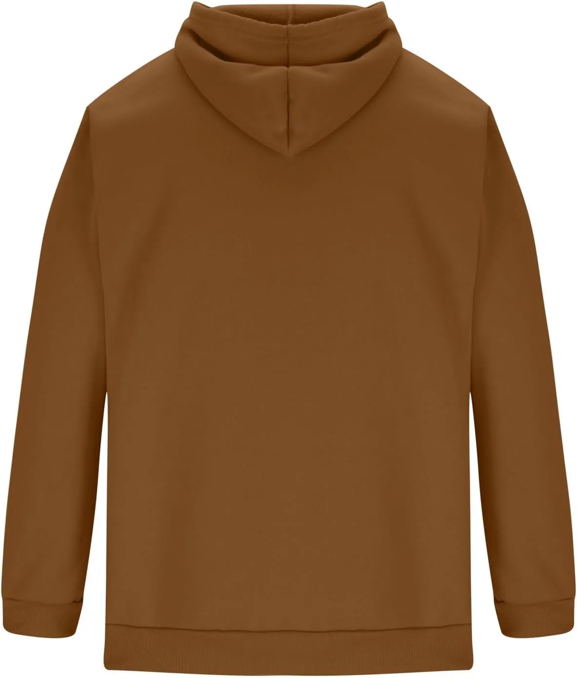 Aymnlox Mens Hoodie Pullover Fashion Solid Color Long Sleeve Drawstring Sweatshirt Lightweight Casual Collared Hoodies