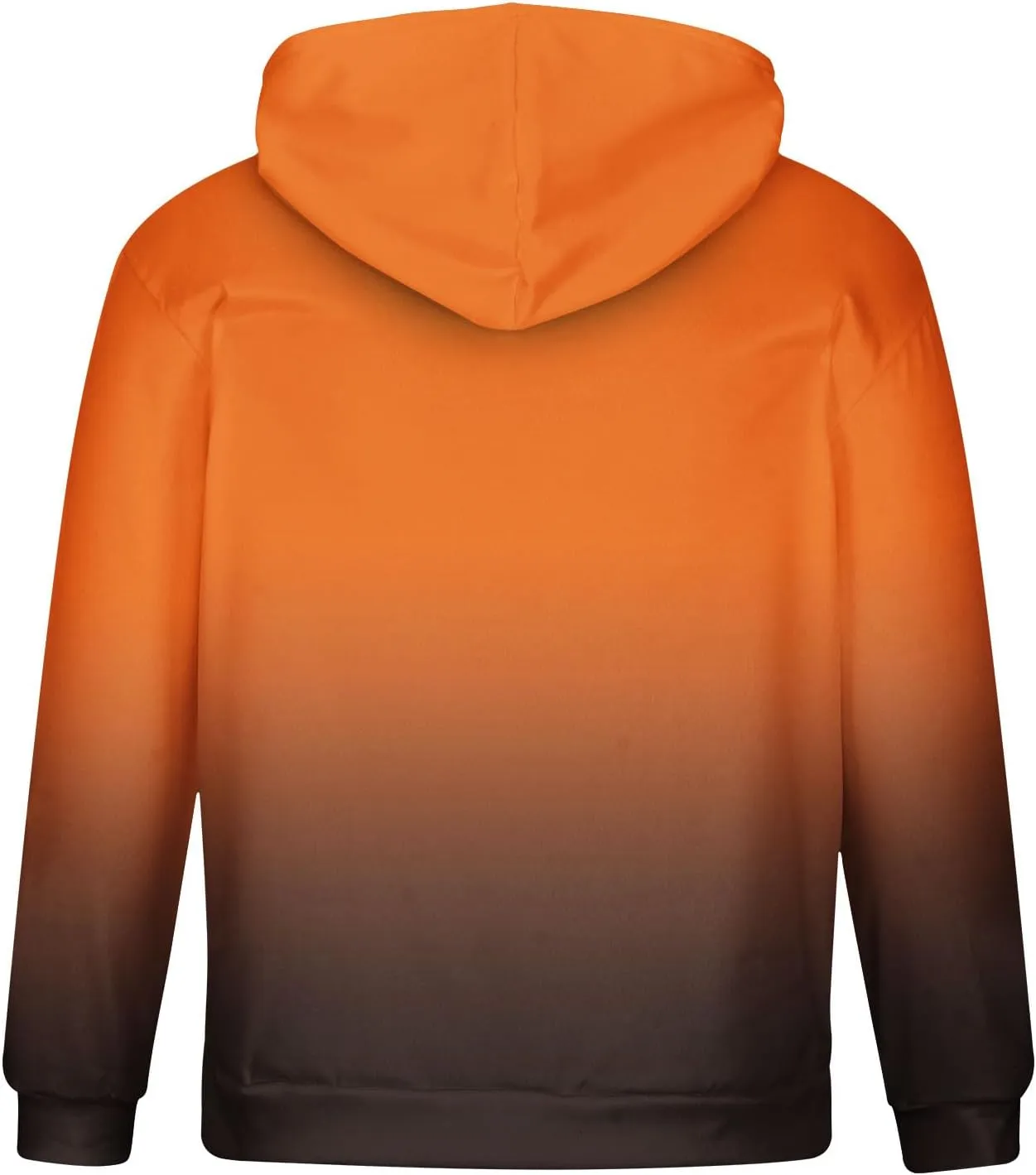 Aymnlox Men's Hoodies Casual Gradient Color Long Sleeve Sweatshirt Drawstring Hooded Relaxed Fit Fashion With Pocket Pullover