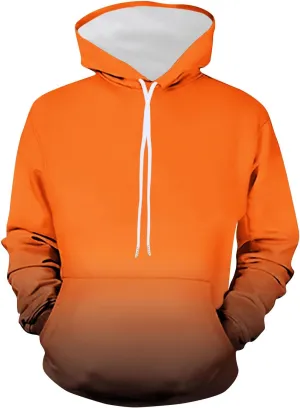 Aymnlox Men's Hoodies Casual Gradient Color Long Sleeve Sweatshirt Drawstring Hooded Relaxed Fit Fashion With Pocket Pullover