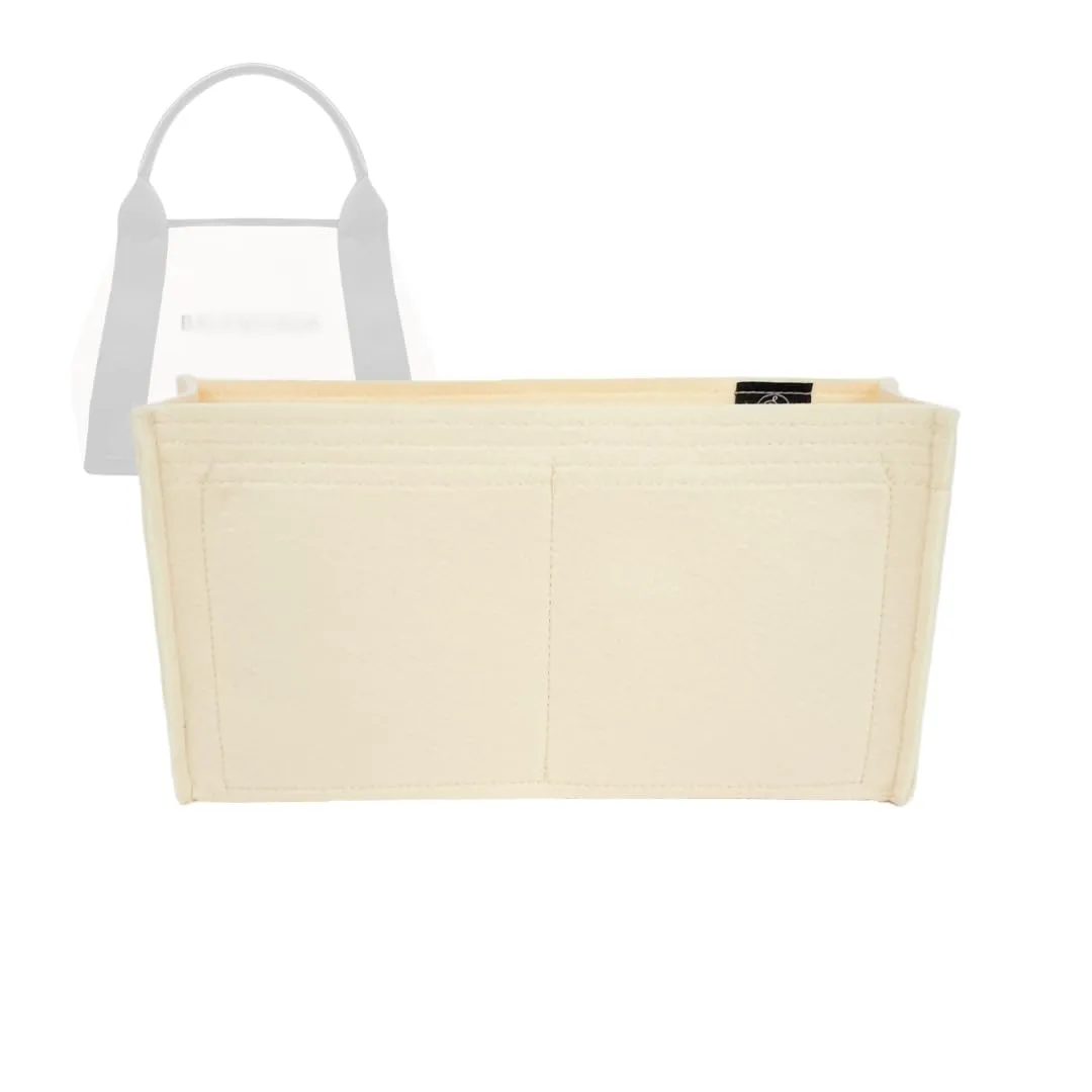 Bag Organizer for Balenciaga Cabas XS - Premium Felt Purse Handbag Insert Liner Shaper (Handmade) Soft Structure Support (25 Color Options)