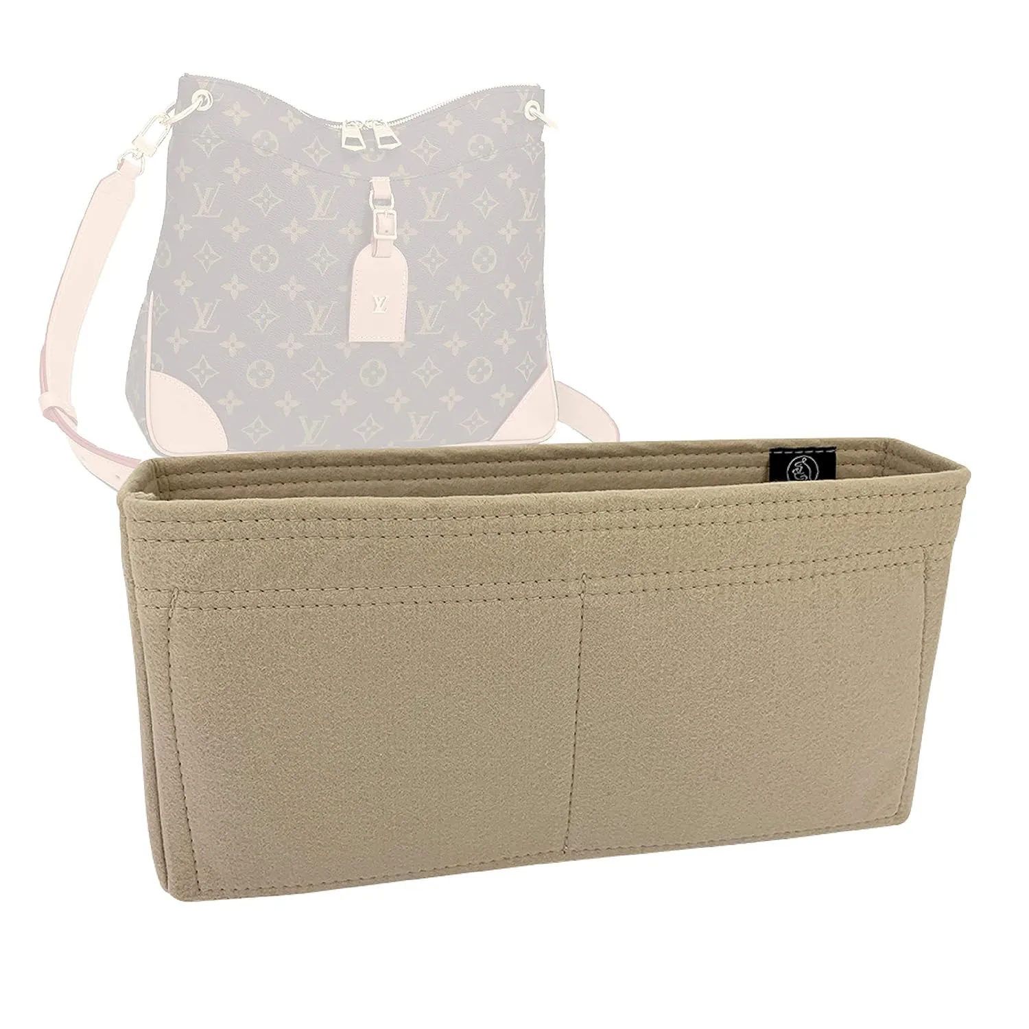 Bag Organizer for Louis Vuitton Odeon MM (New Model) Bag - Premium Felt Purse Handbag Insert Liner Shaper (Handmade) Soft Structure Support