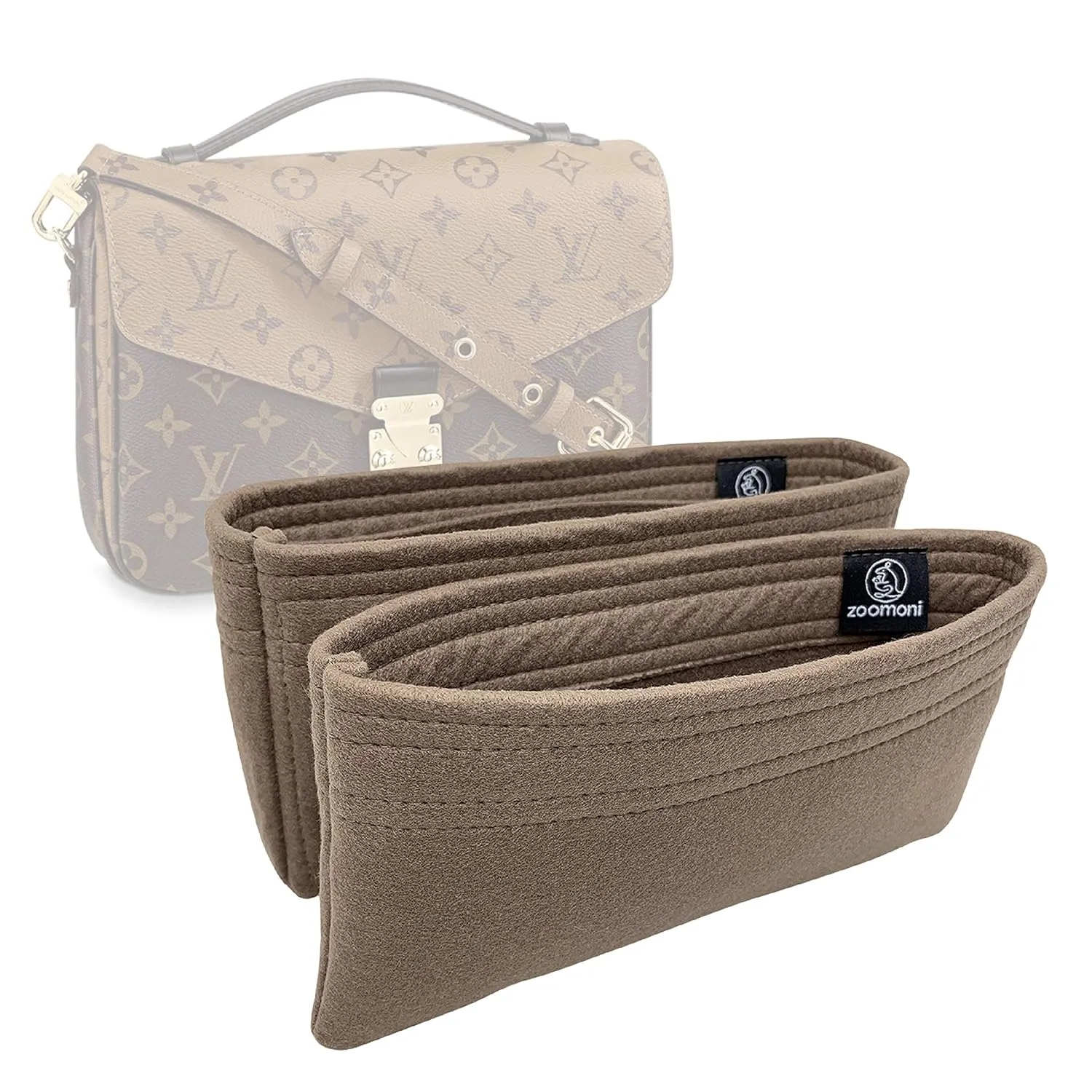 Bag Organizer for LV Pochette Metis (Set of 2) - Premium Felt (Handmade/20 Colors)
