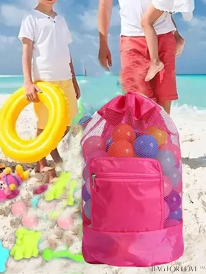 BagForLove - Beach Toy Storage Backpack: Convenient and Spacious Double Shoulder Bag
