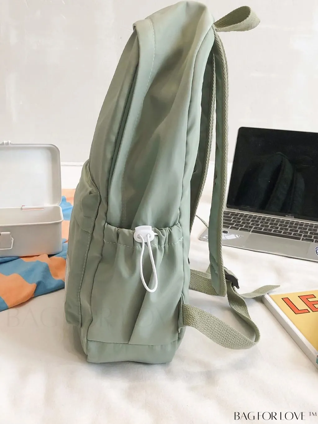 BagForLove - College Letter Patch Backpack: Stylish & Practical Bag for School