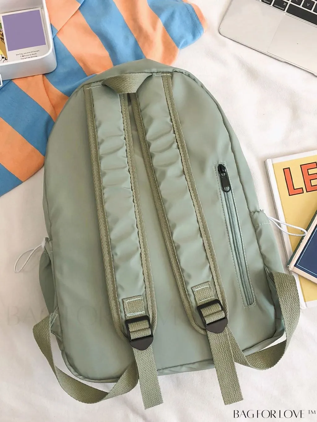 BagForLove - College Letter Patch Backpack: Stylish & Practical Bag for School