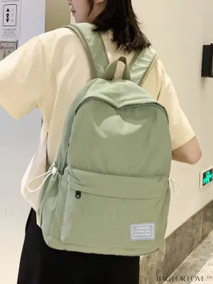 BagForLove - College Letter Patch Backpack: Stylish & Practical Bag for School