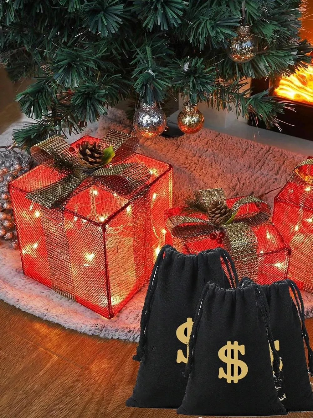 BagForLove - Glittering Canvas Cash Sacks for Ladies' Night Out