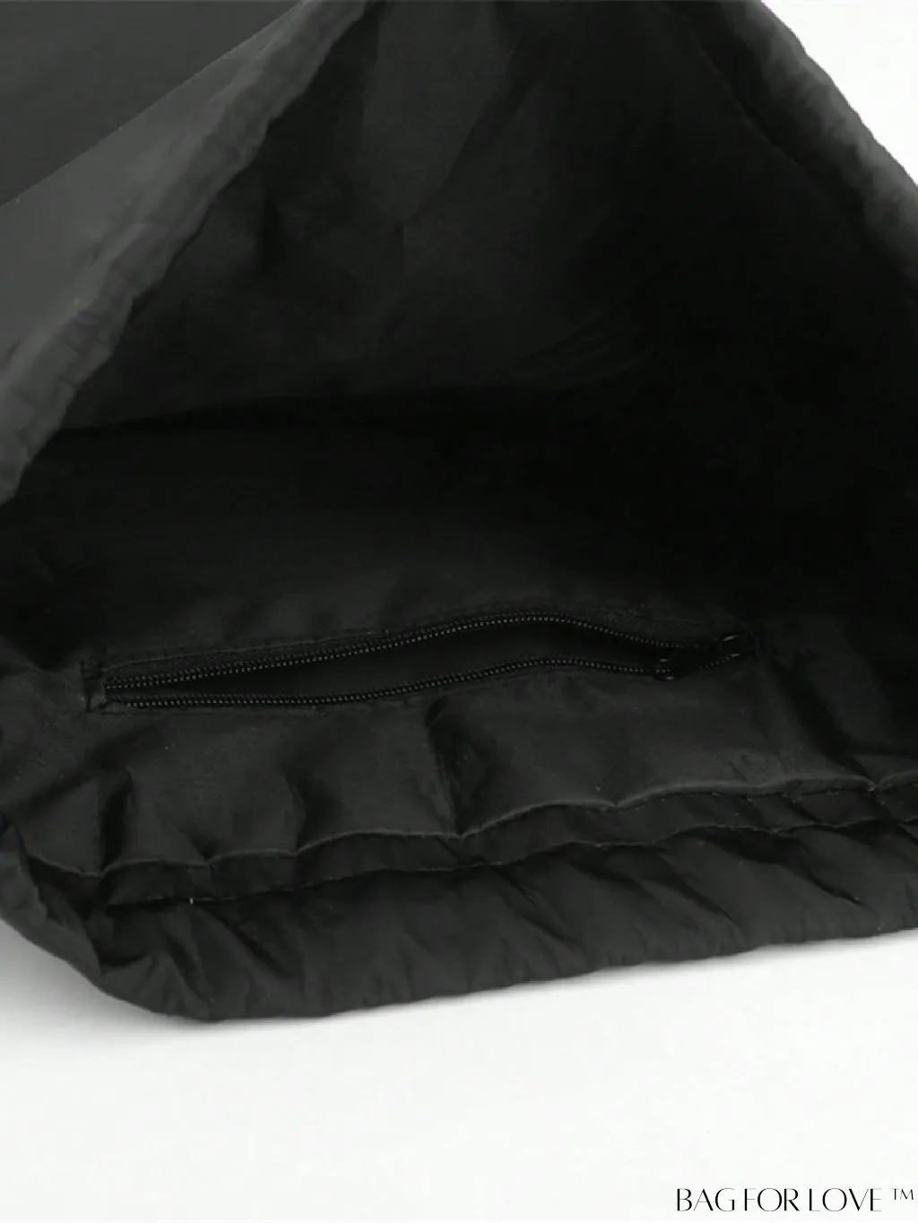BagForLove - Minimalist Black Drawstring Backpack with Adjustable Strap - Ideal for School & Daily Use