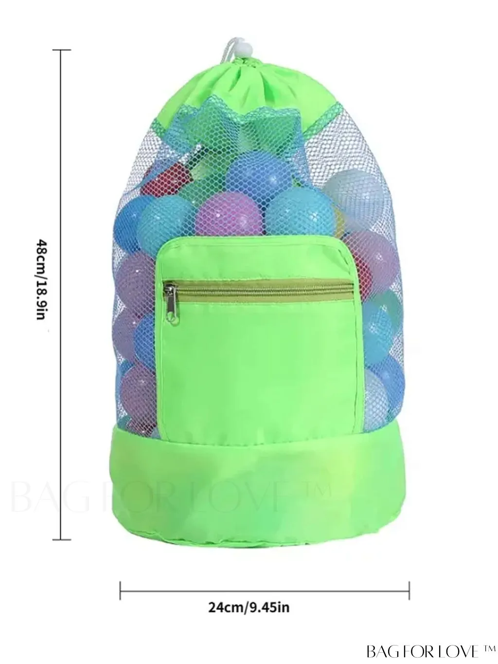 BagForLove - Portable Beach Toy Storage Backpack: Double-Shouldered, Practical & Spacious