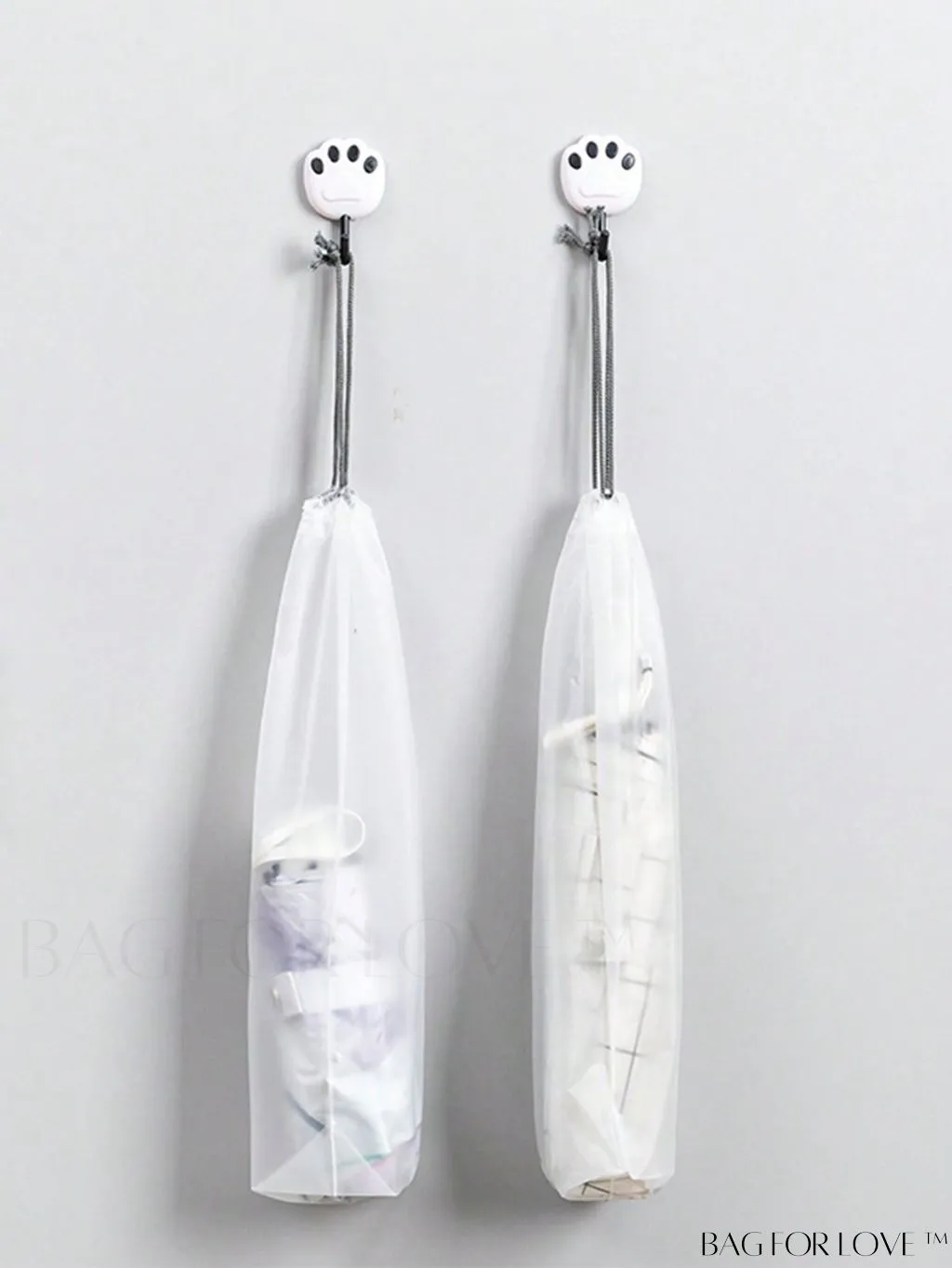 BagForLove - Portable Translucent Umbrella Storage Bag - 3pcs Set for Travel & College