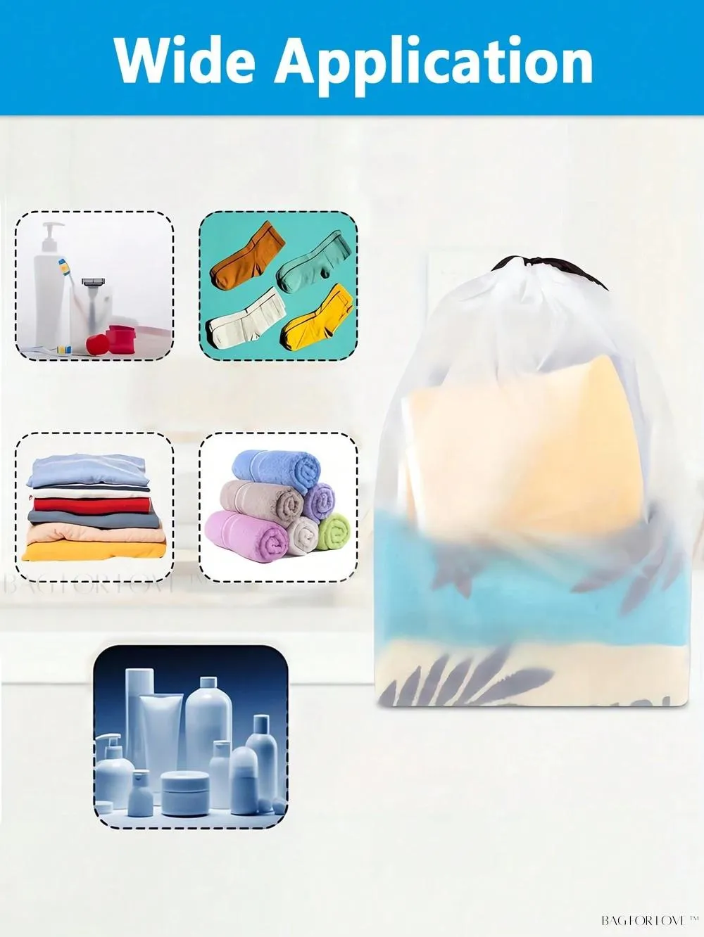 BagForLove - Portable Waterproof Shoe Packing Bag for Versatile Use