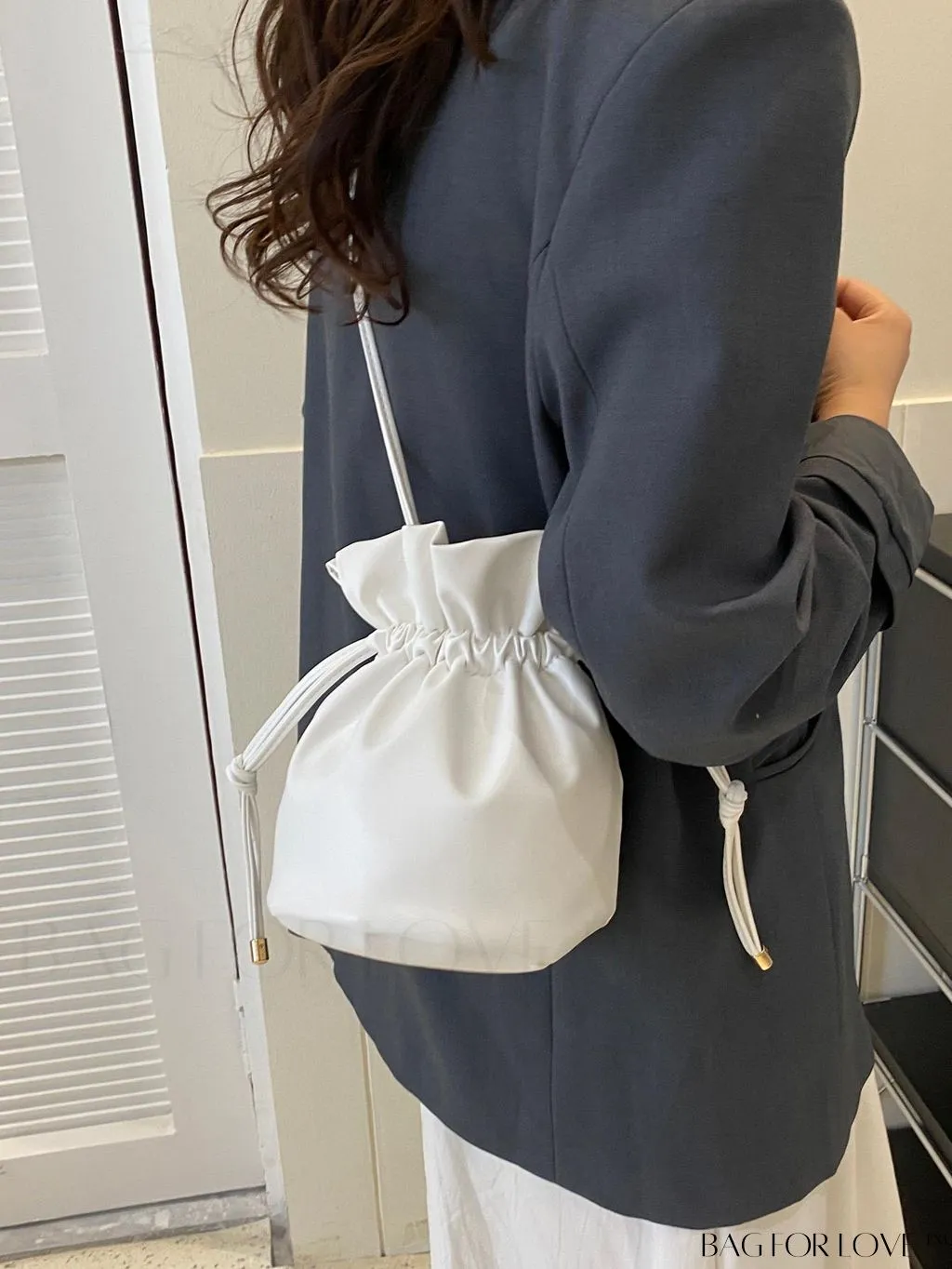 BagForLove - Stylish Korean Ruched Bucket Bag - Versatile & Adorable