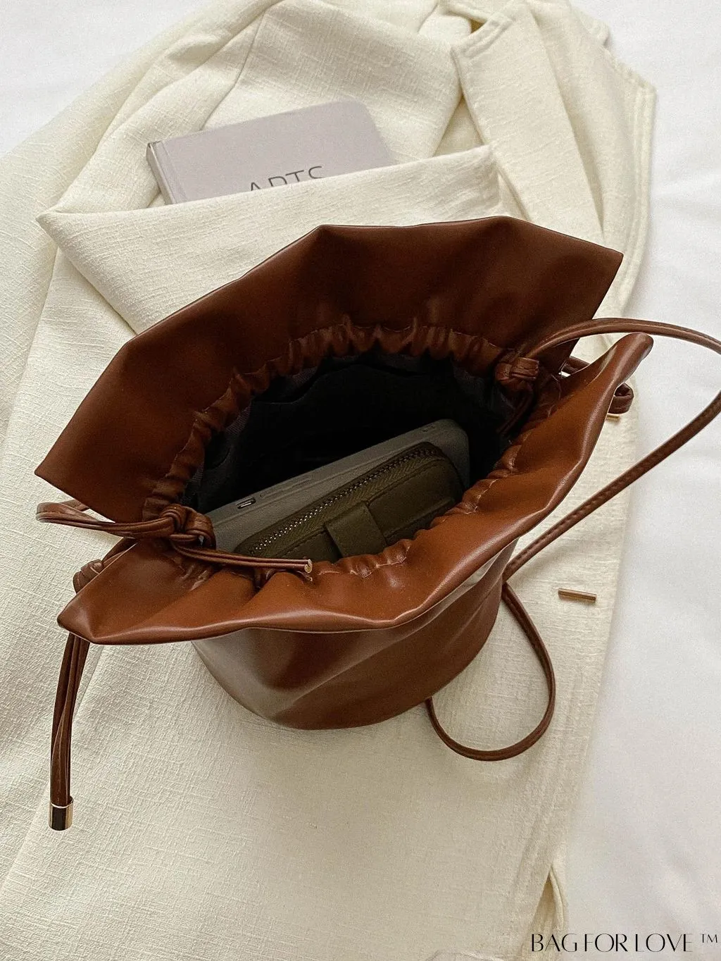 BagForLove - Stylish Korean Ruched Bucket Bag - Versatile & Adorable