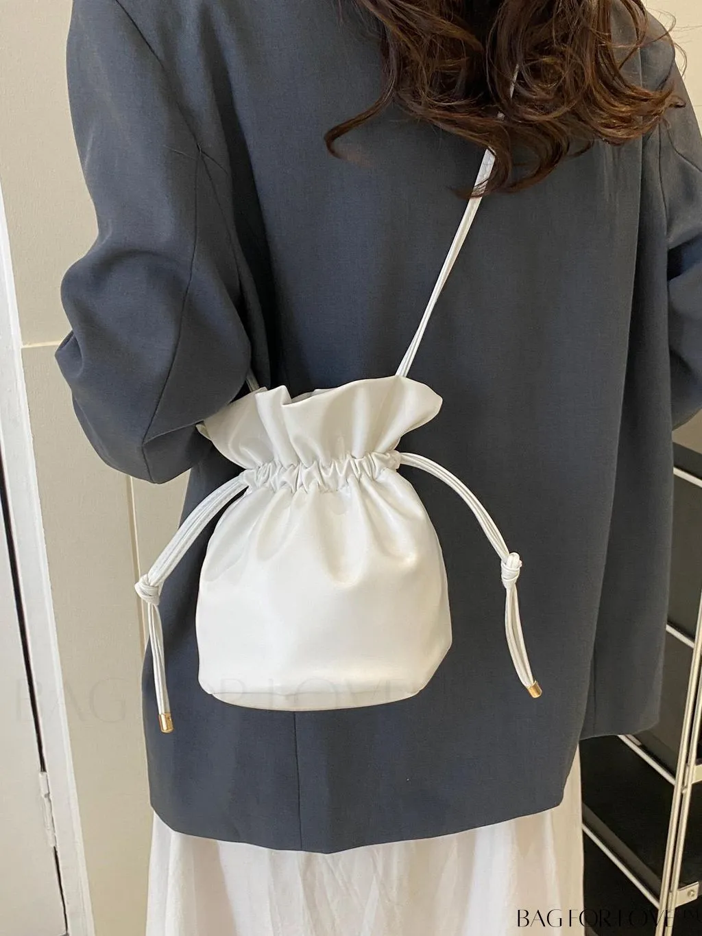 BagForLove - Stylish Korean Ruched Bucket Bag - Versatile & Adorable