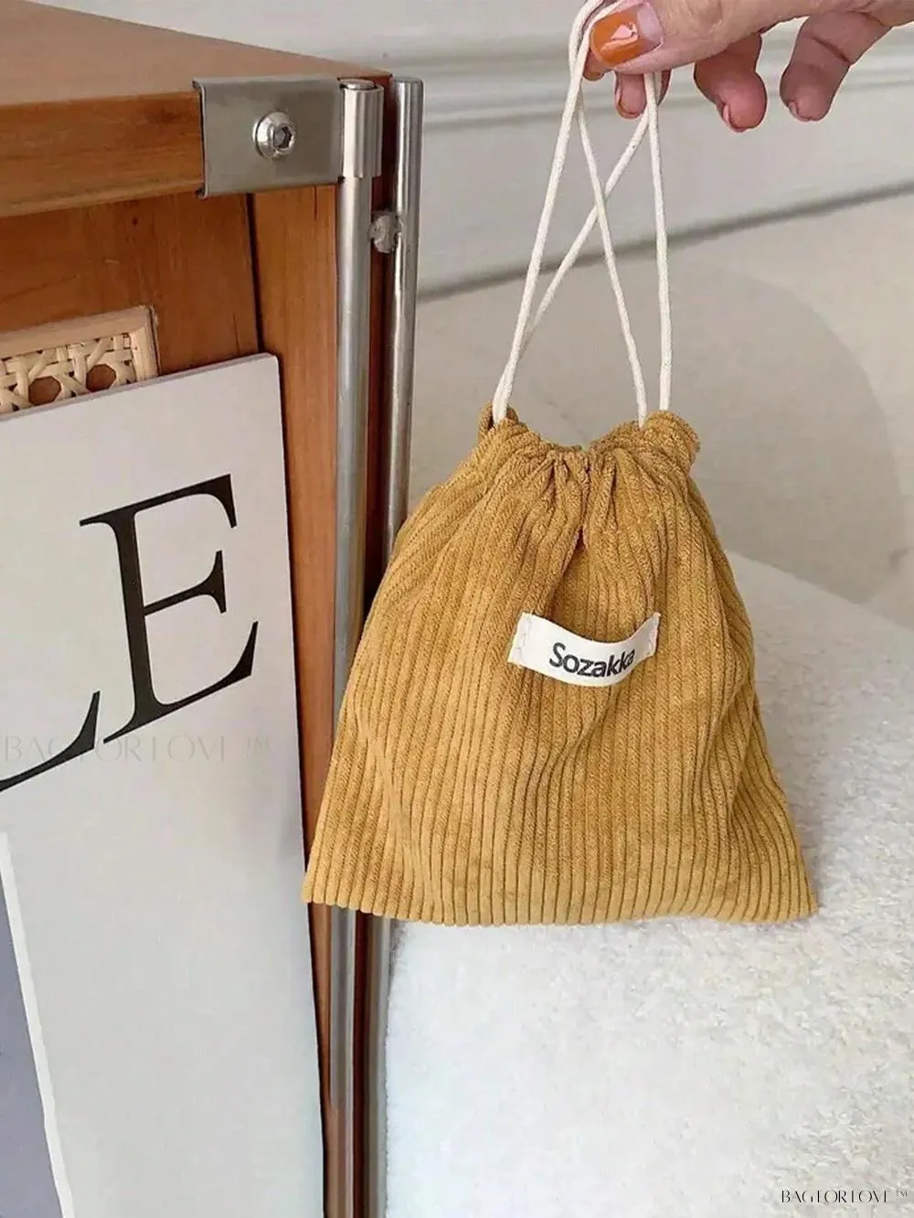 BagForLove - Travel-Sized Makeup Storage Pouch with Drawstring Flap