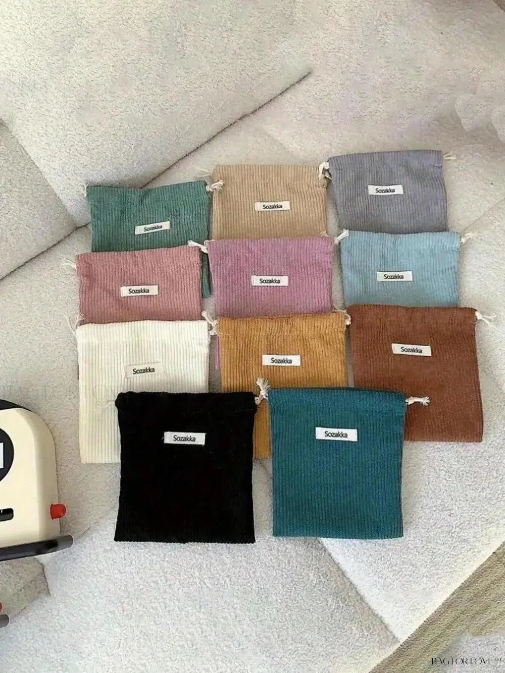 BagForLove - Travel-Sized Makeup Storage Pouch with Drawstring Flap