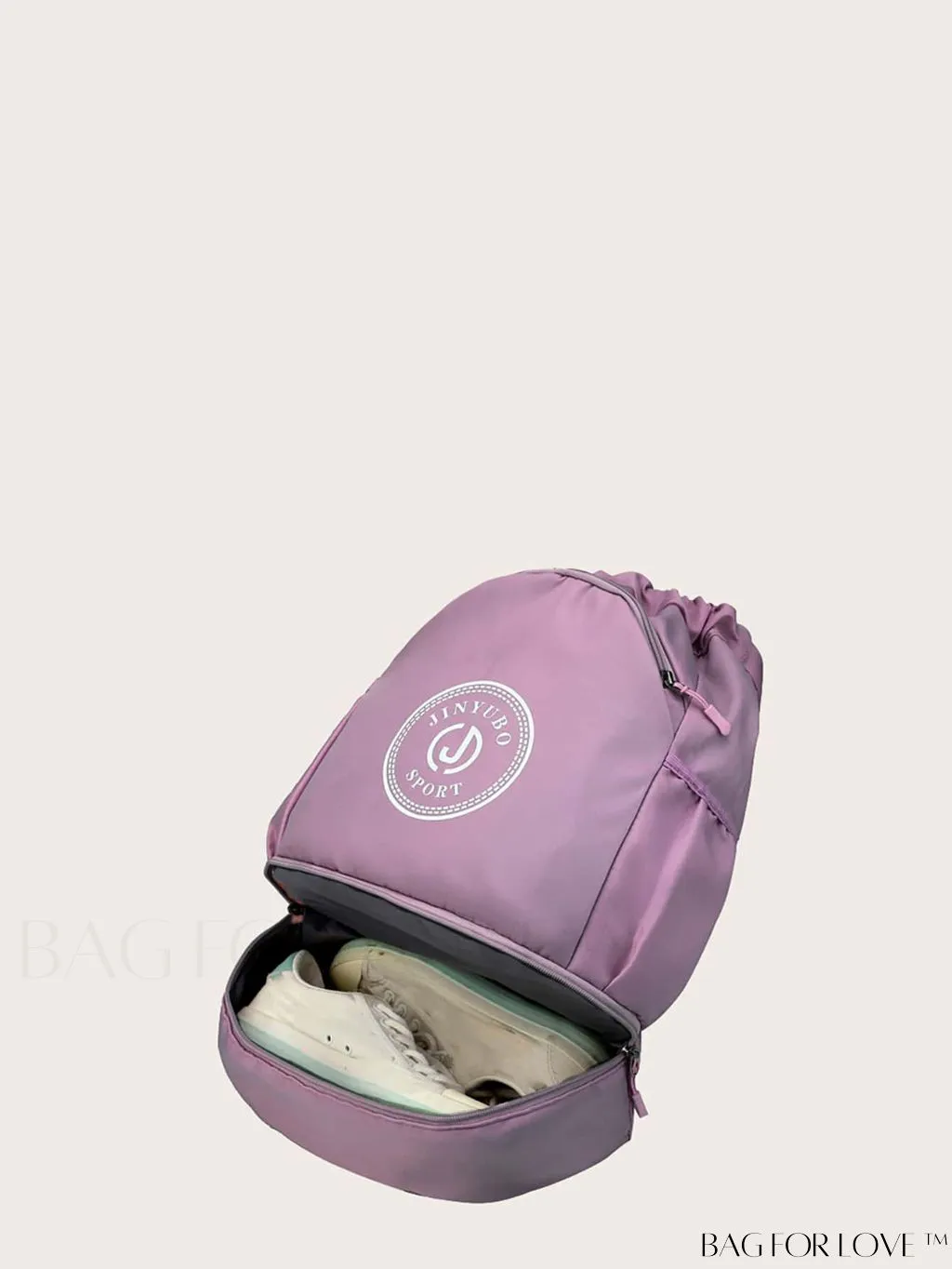 BagForLove - Versatile Drawstring Backpack with Shoe Compartment, Lightweight Workout Bag for Daily Commute, Outdoor Travel, and Gym