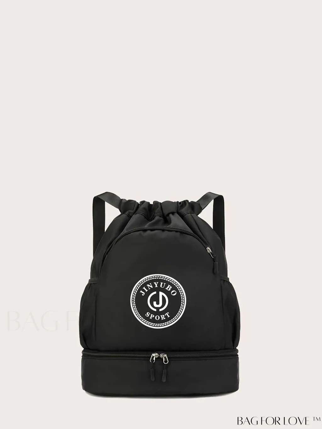 BagForLove - Versatile Drawstring Backpack with Shoe Compartment, Lightweight Workout Bag for Daily Commute, Outdoor Travel, and Gym