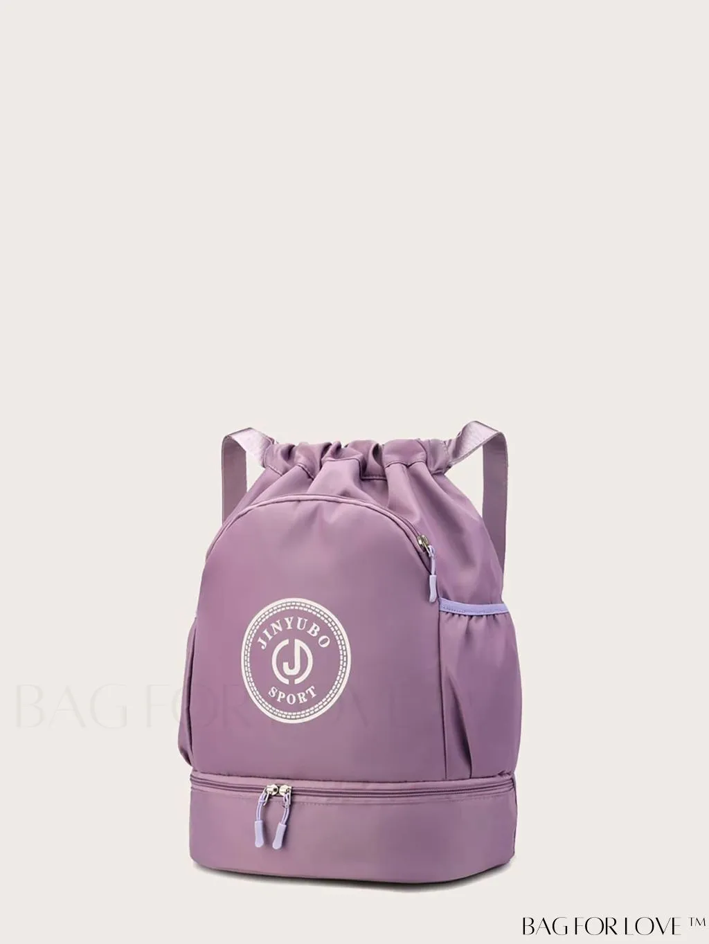 BagForLove - Versatile Drawstring Backpack with Shoe Compartment, Lightweight Workout Bag for Daily Commute, Outdoor Travel, and Gym