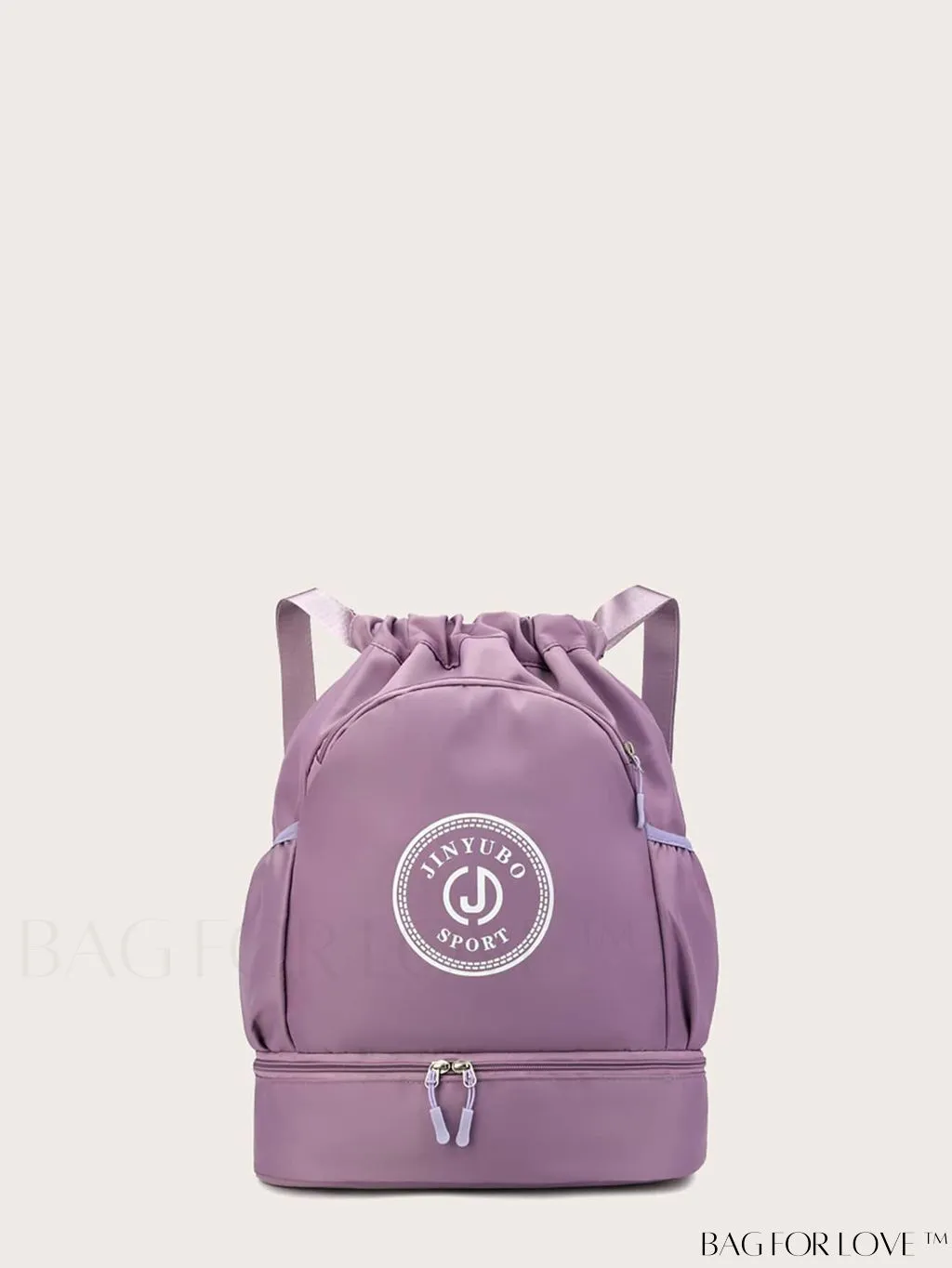 BagForLove - Versatile Drawstring Backpack with Shoe Compartment, Lightweight Workout Bag for Daily Commute, Outdoor Travel, and Gym
