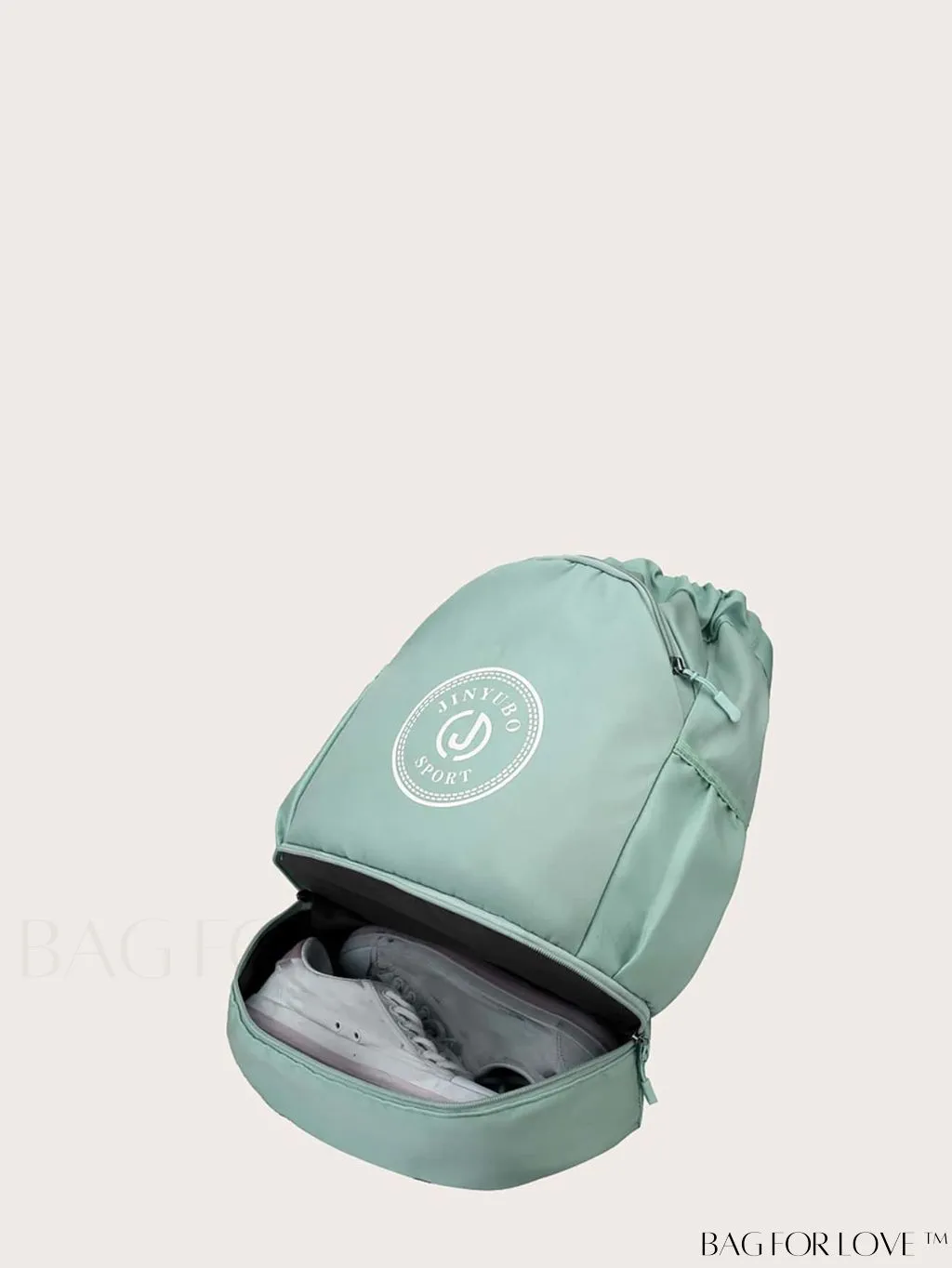 BagForLove - Versatile Drawstring Backpack with Shoe Compartment, Lightweight Workout Bag for Daily Commute, Outdoor Travel, and Gym