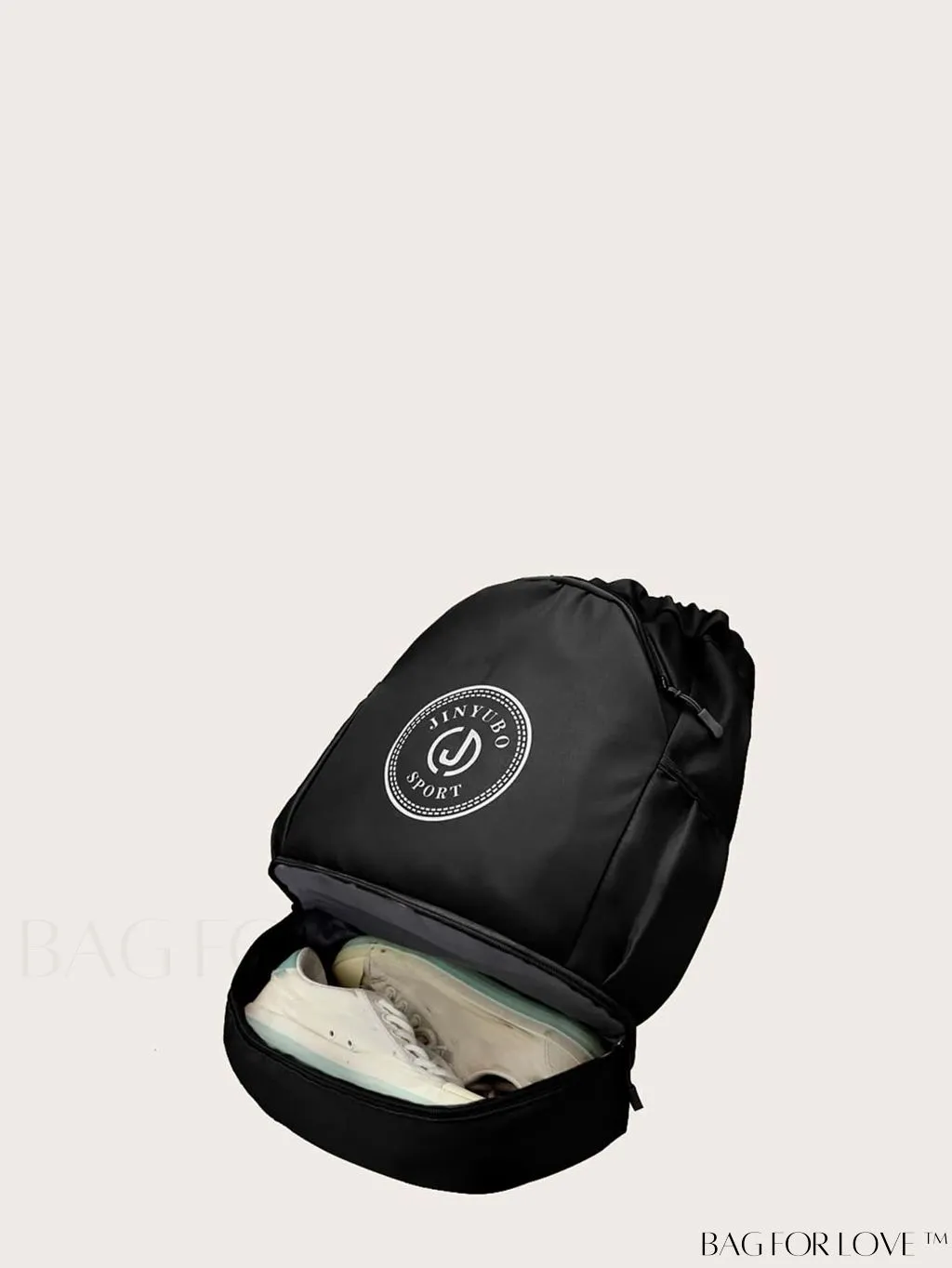 BagForLove - Versatile Drawstring Backpack with Shoe Compartment, Lightweight Workout Bag for Daily Commute, Outdoor Travel, and Gym