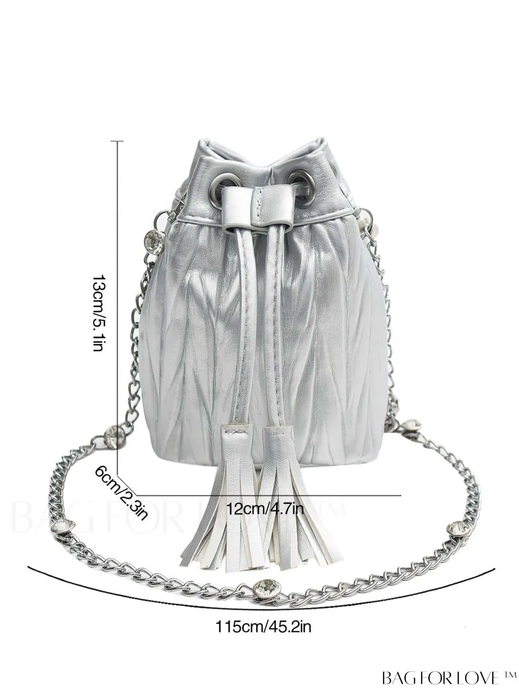 BagForLove - Versatile Korean Fashion Pleated Bucket Bag - Trendy and Personalized Shoulder Crossbody