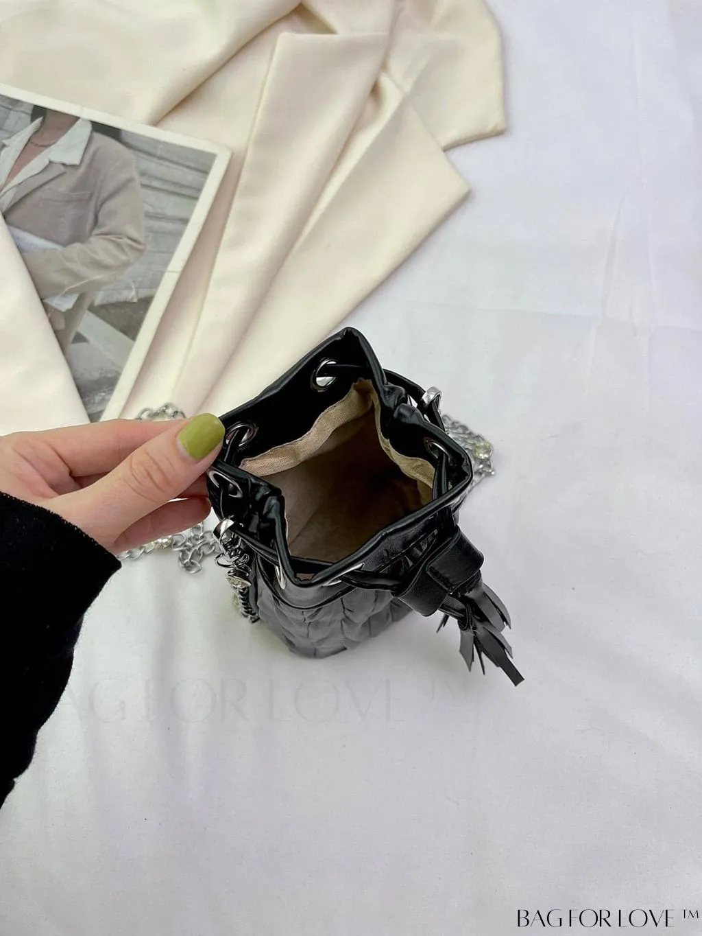 BagForLove - Versatile Korean Fashion Pleated Bucket Bag - Trendy and Personalized Shoulder Crossbody