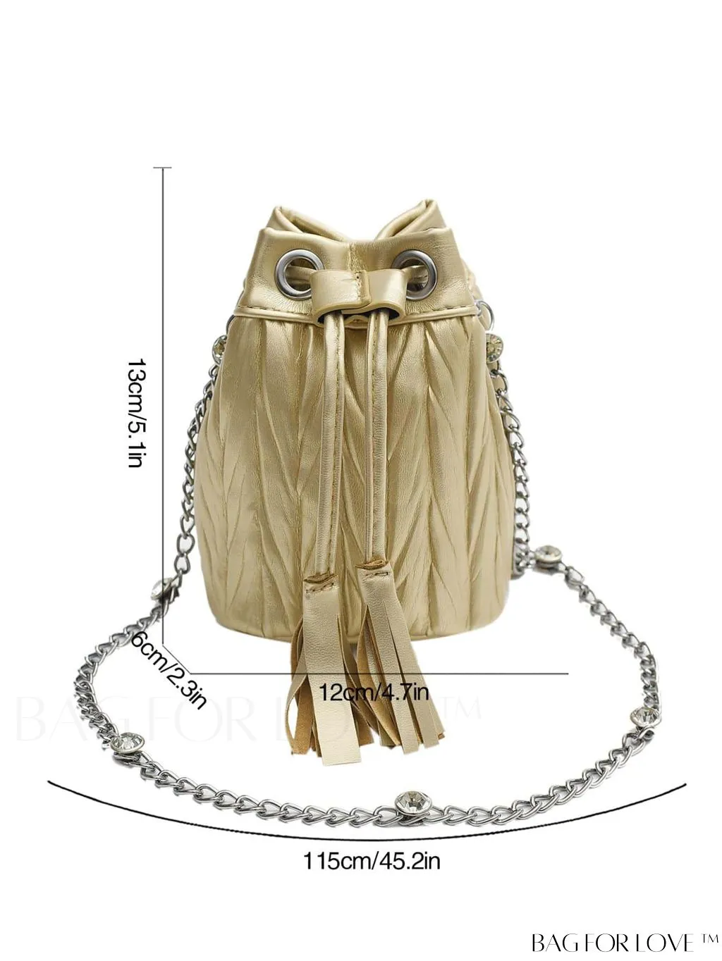 BagForLove - Versatile Korean Fashion Pleated Bucket Bag - Trendy and Personalized Shoulder Crossbody