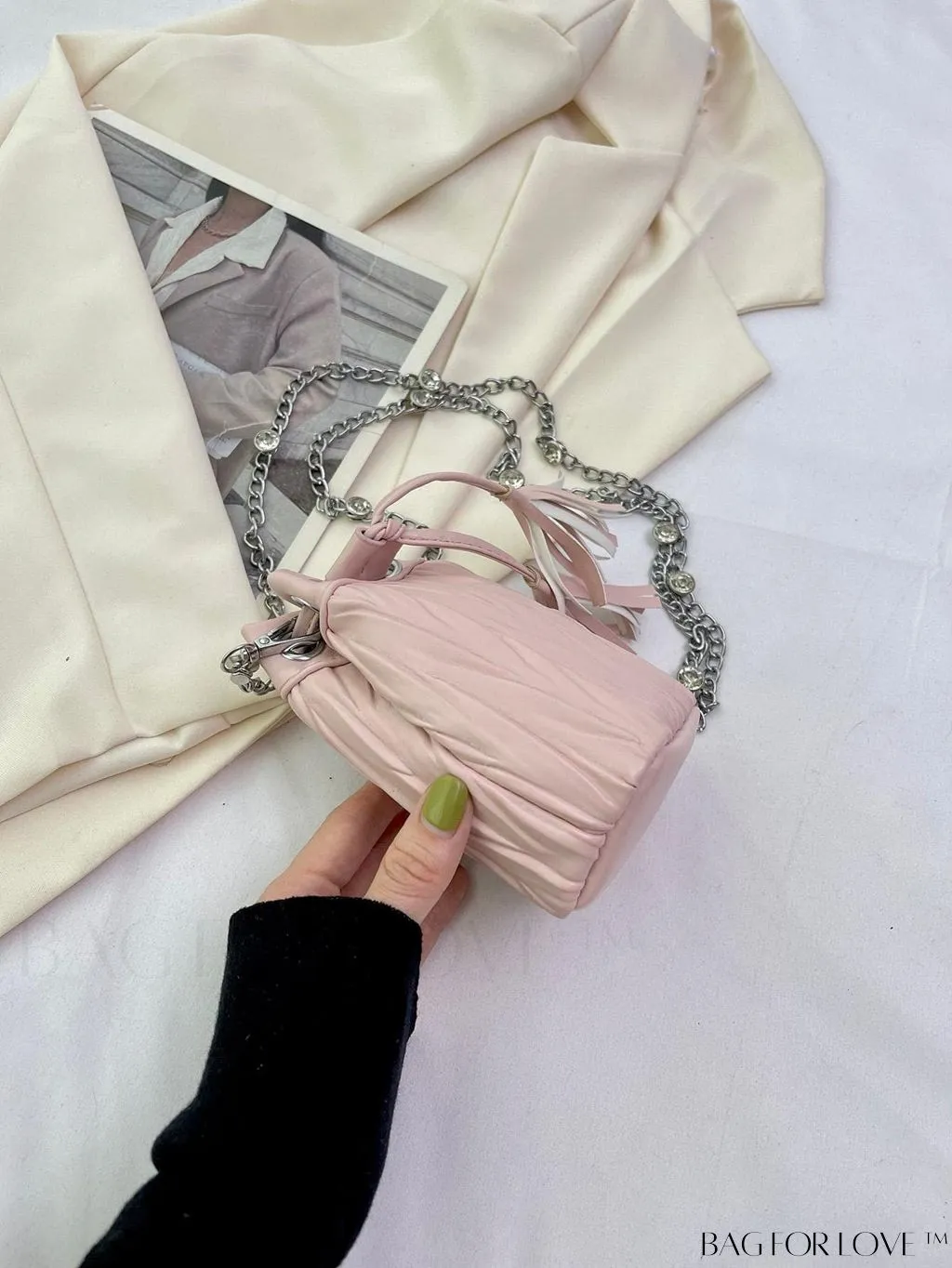 BagForLove - Versatile Korean Fashion Pleated Bucket Bag - Trendy and Personalized Shoulder Crossbody