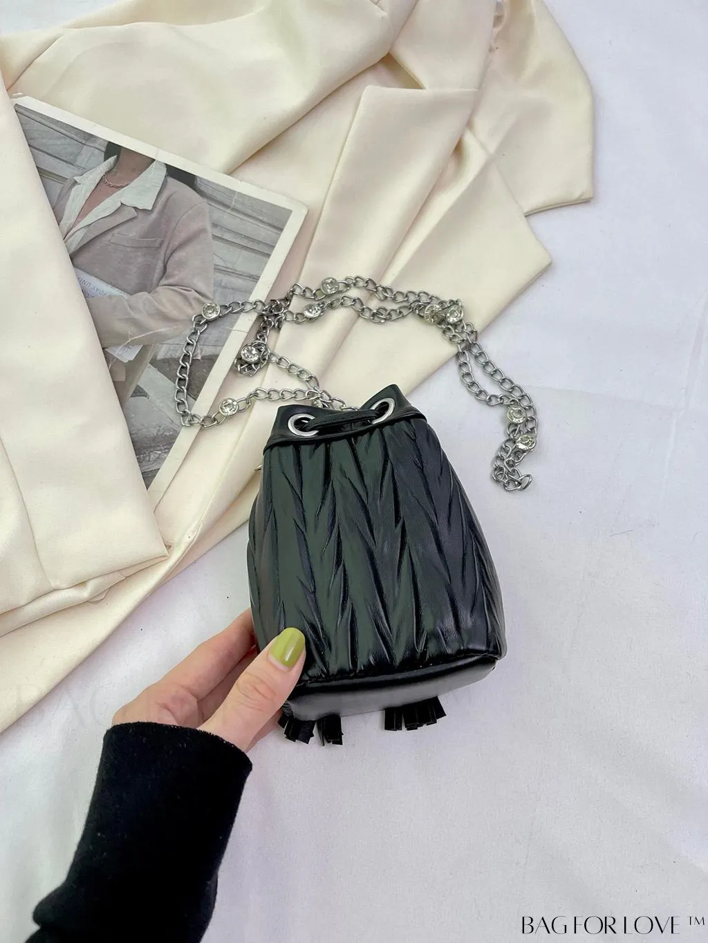 BagForLove - Versatile Korean Fashion Pleated Bucket Bag - Trendy and Personalized Shoulder Crossbody