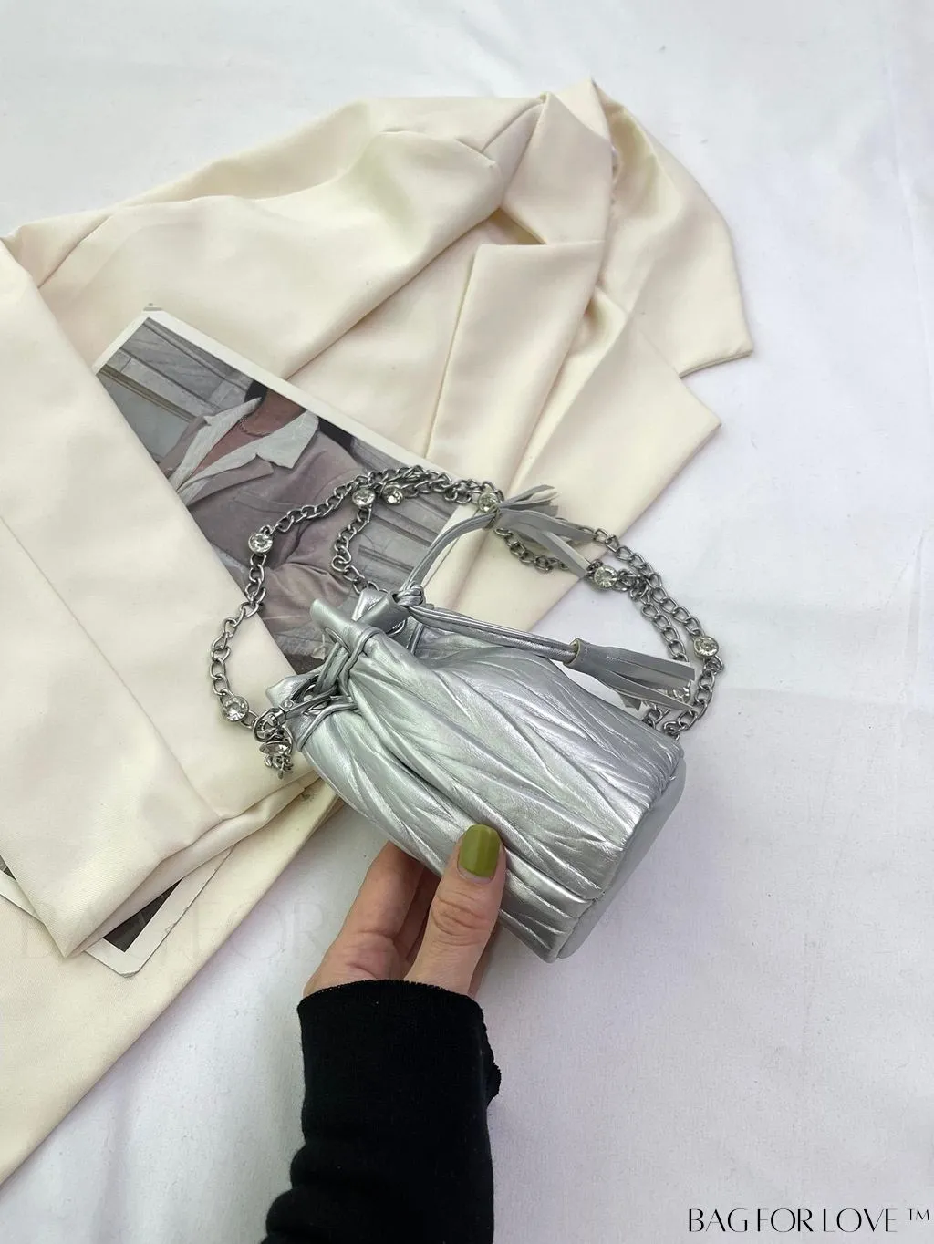 BagForLove - Versatile Korean Fashion Pleated Bucket Bag - Trendy and Personalized Shoulder Crossbody