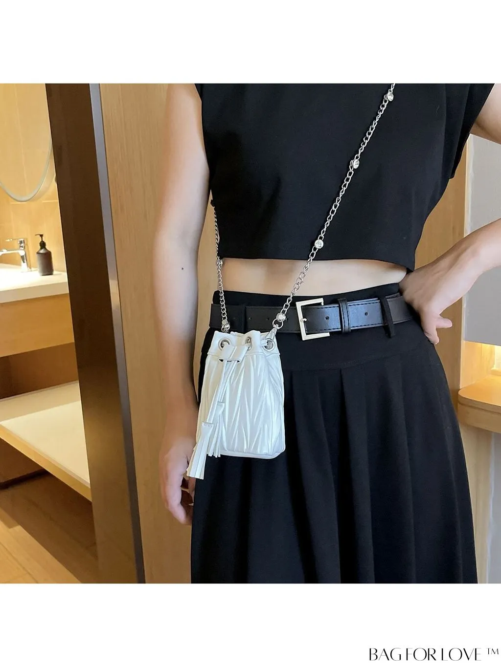 BagForLove - Versatile Korean Fashion Pleated Bucket Bag - Trendy and Personalized Shoulder Crossbody