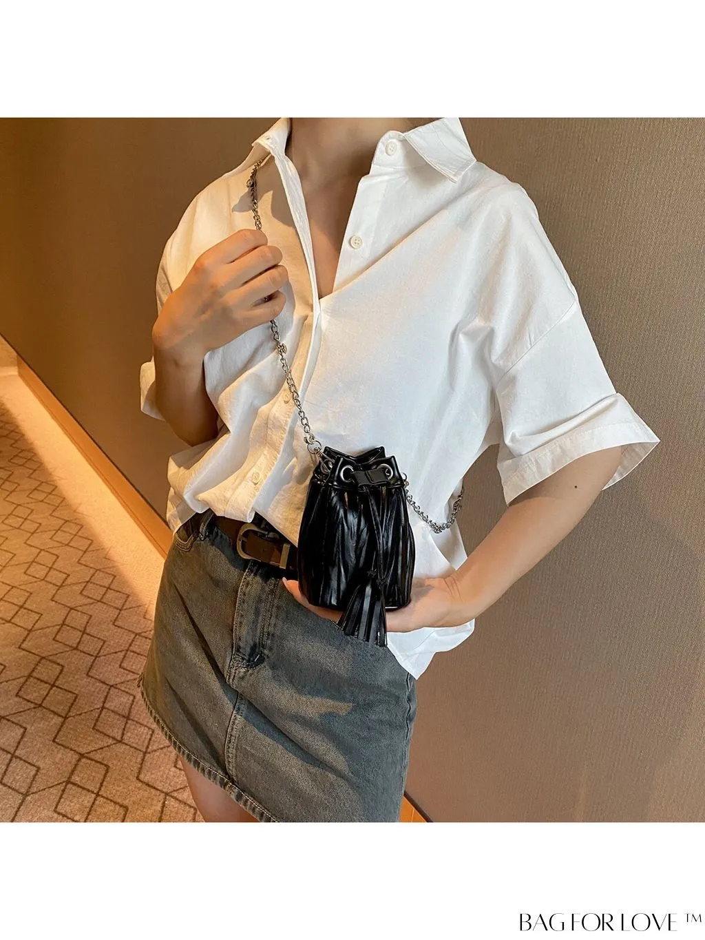 BagForLove - Versatile Korean Fashion Pleated Bucket Bag - Trendy and Personalized Shoulder Crossbody